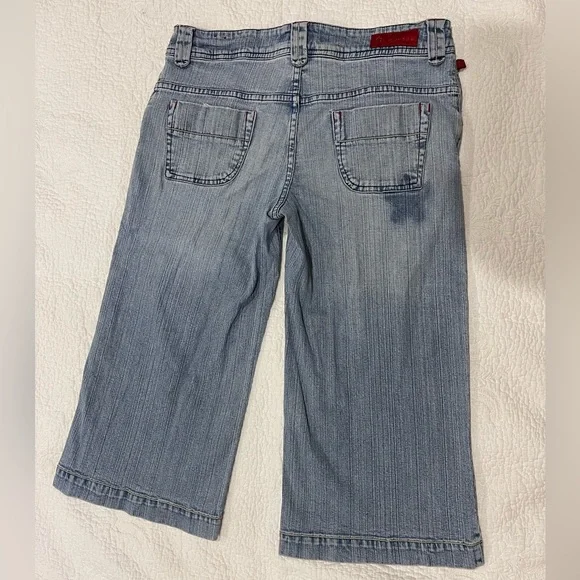 Vintage “Fire Jeans” 👖 size - 13 WIDE LEG Capri - Picture 2 of 11